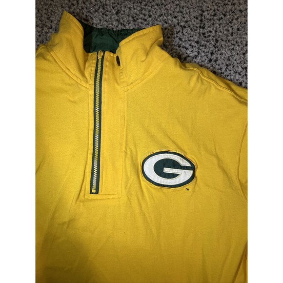 Vintage Mirage Green Bay Packers Jacket Size XL Quarter Zip Reversible - Picture 5 of 11